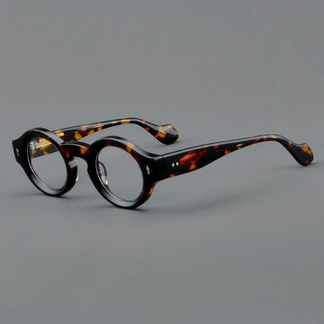 Yuki Vintage Acetate Glasses Frame Round Frames Southood Leopard